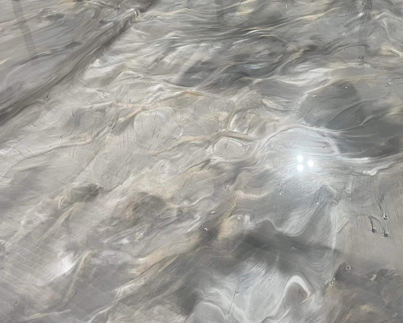 Metallic epoxy flooring